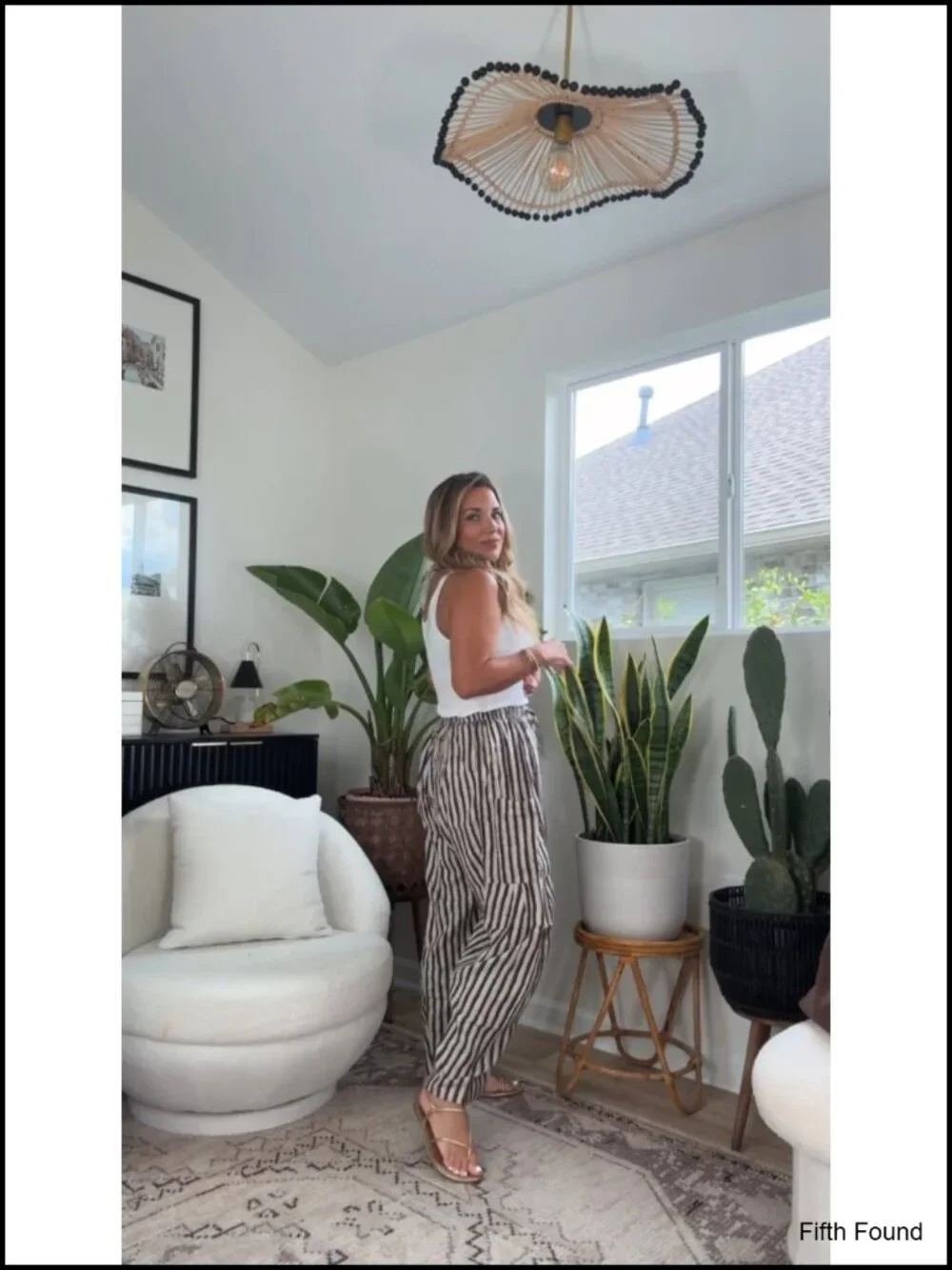 Linen Wide Leg Palazzo Harem Pants with Pockets Drawstring